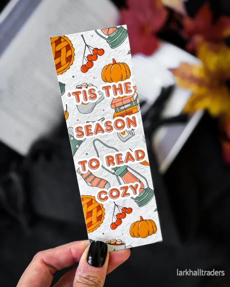Pappersbokmärke – ’tis the season to read cozy