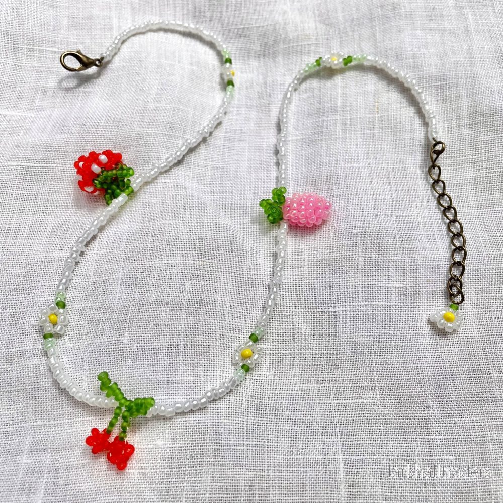 Pärlvit Silvrig Pärlchoker - Bär & Prästkragar - Bild 2