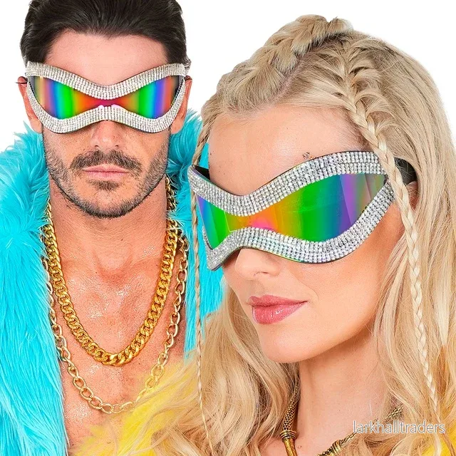 Glasögon, strass oversize