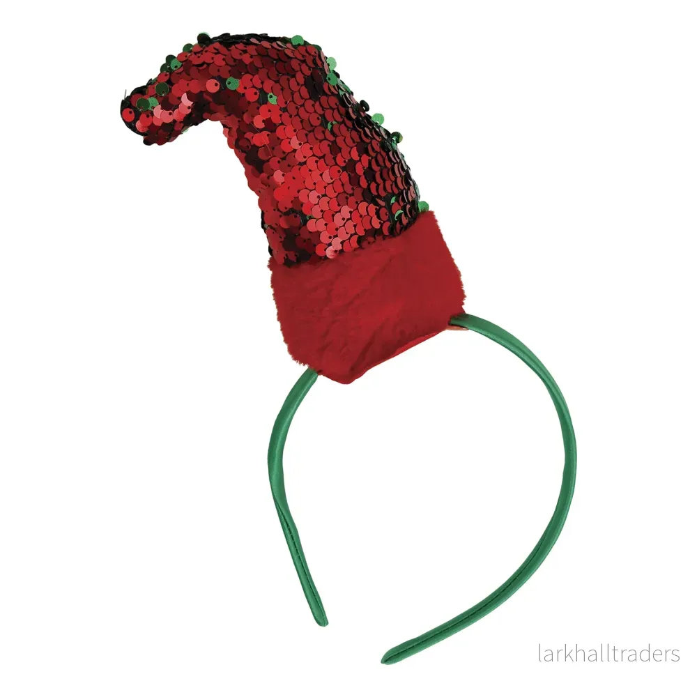 Juldiadem, tomteluva med paljetter - Bild 3