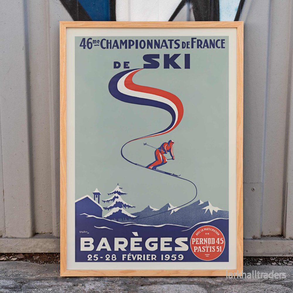 46:e franska skidmästerskapen Poster