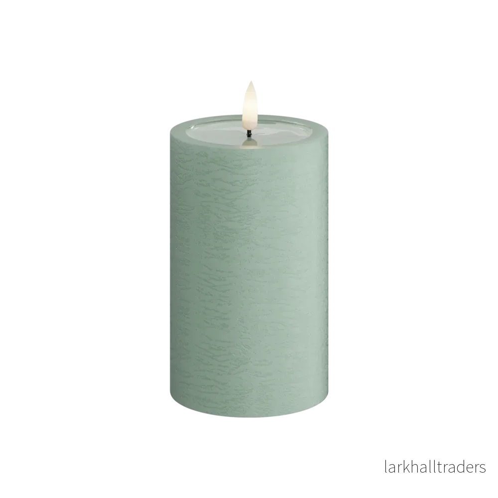 LED-blockljus Unique led blockljus sage green