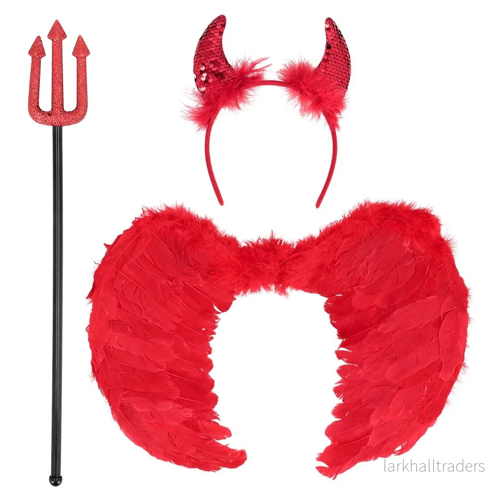 Djävulset, horn, vingar och gaffel 58 cm - Bild 3