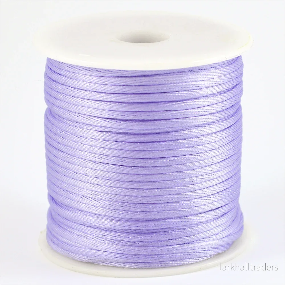Satinsnöre, lavendel, 1,5mm
