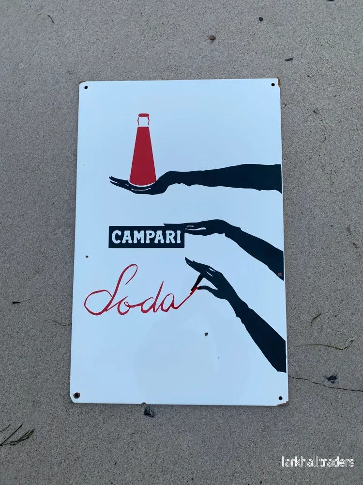 Campari emaljskylt Campari emaljskylt