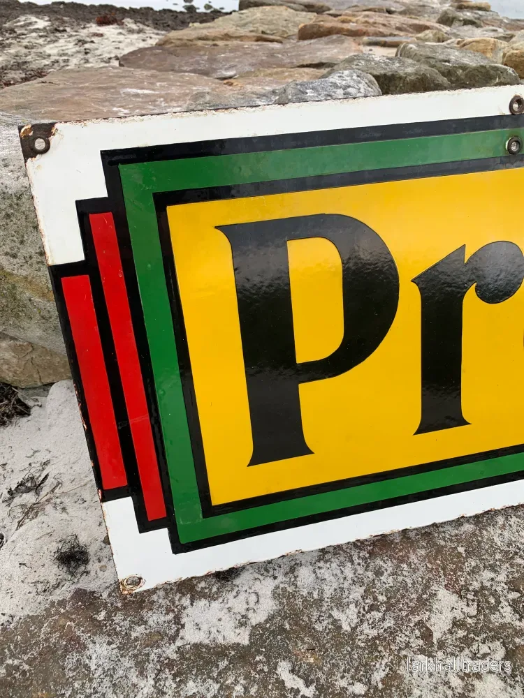 Stor dubbelsidig Premier Ice emaljskylt - Bild 2
