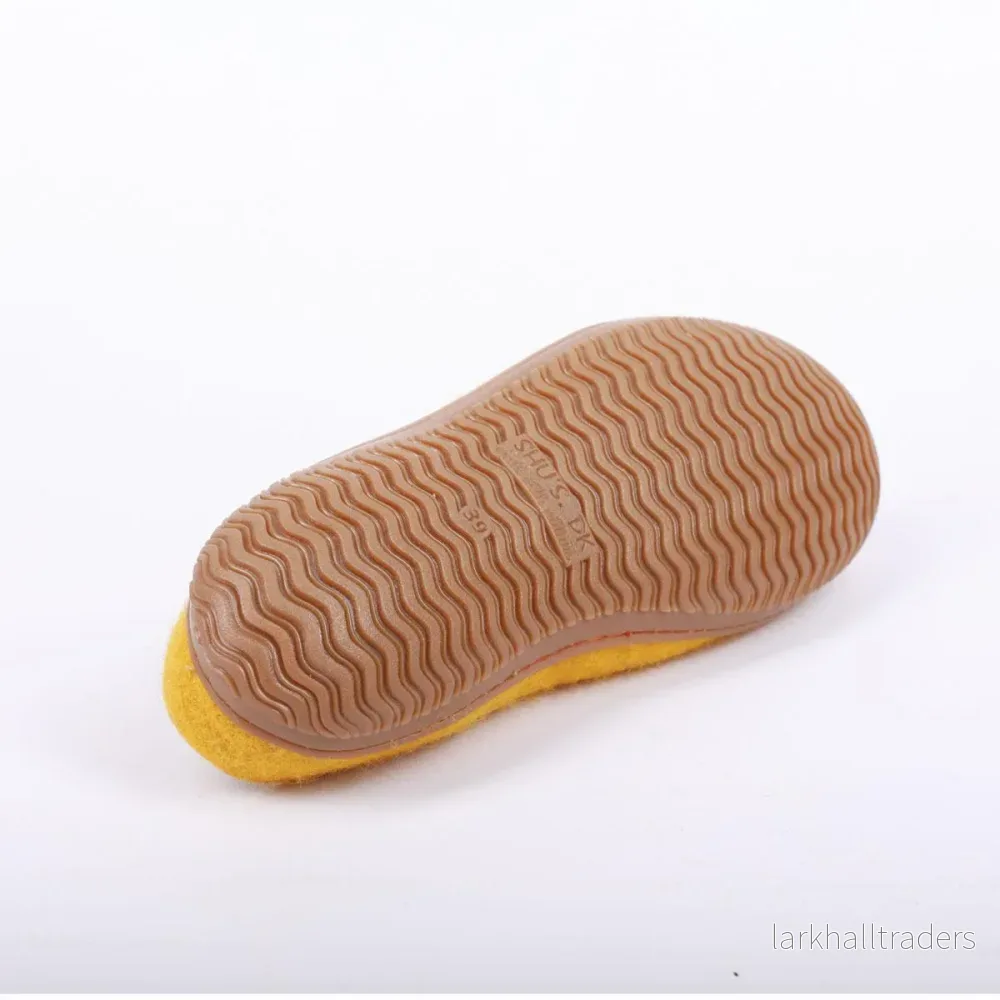 Ulltofflor (100% ren ull) med gummisula - Bild 3