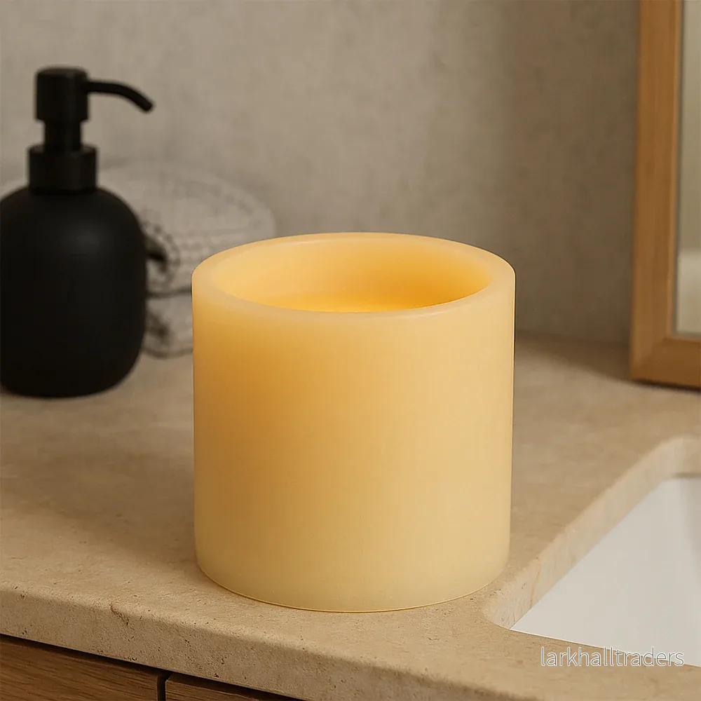LED-blockljus med 3D-lågorsken – Ø15 cm - Bild 2