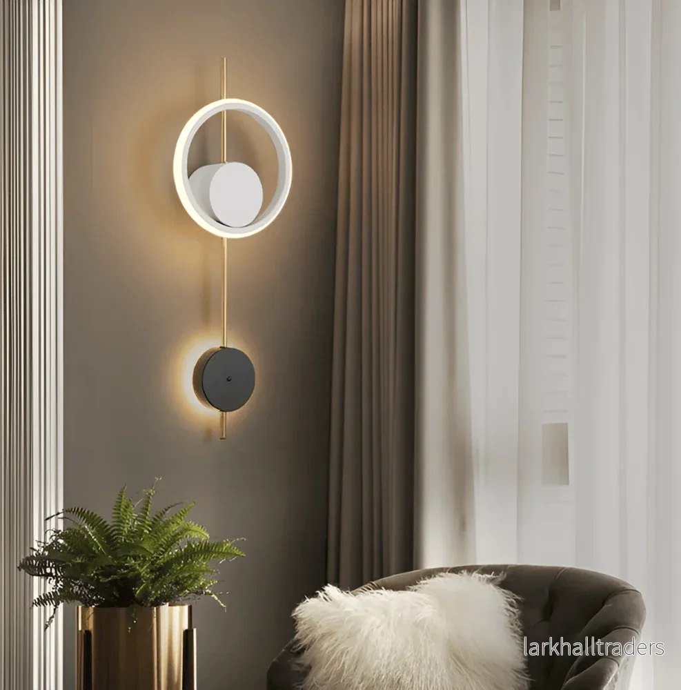 Haloform – Minimalistisk Rund LED Vägglampa i Metall Haloform – Minimalistisk Rund LED Vägglampa i Metall