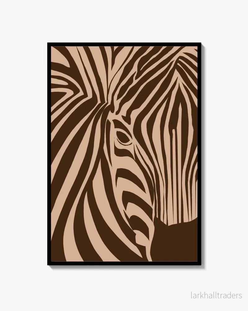 Zebra Face Poster Zebra Face Poster