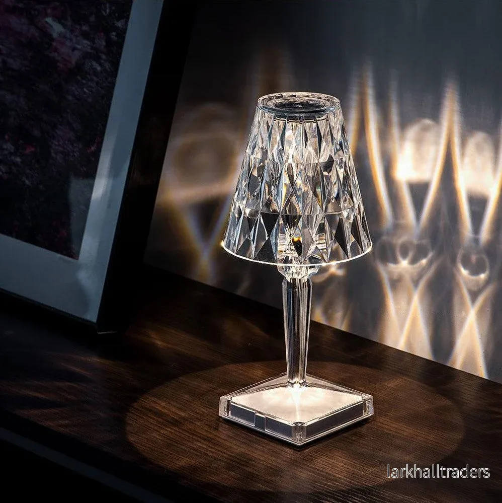 Lumière Cristal - Trådlös Kristallbordslampa med Touchkontroll och Tre Ljuslägen - Bild 2