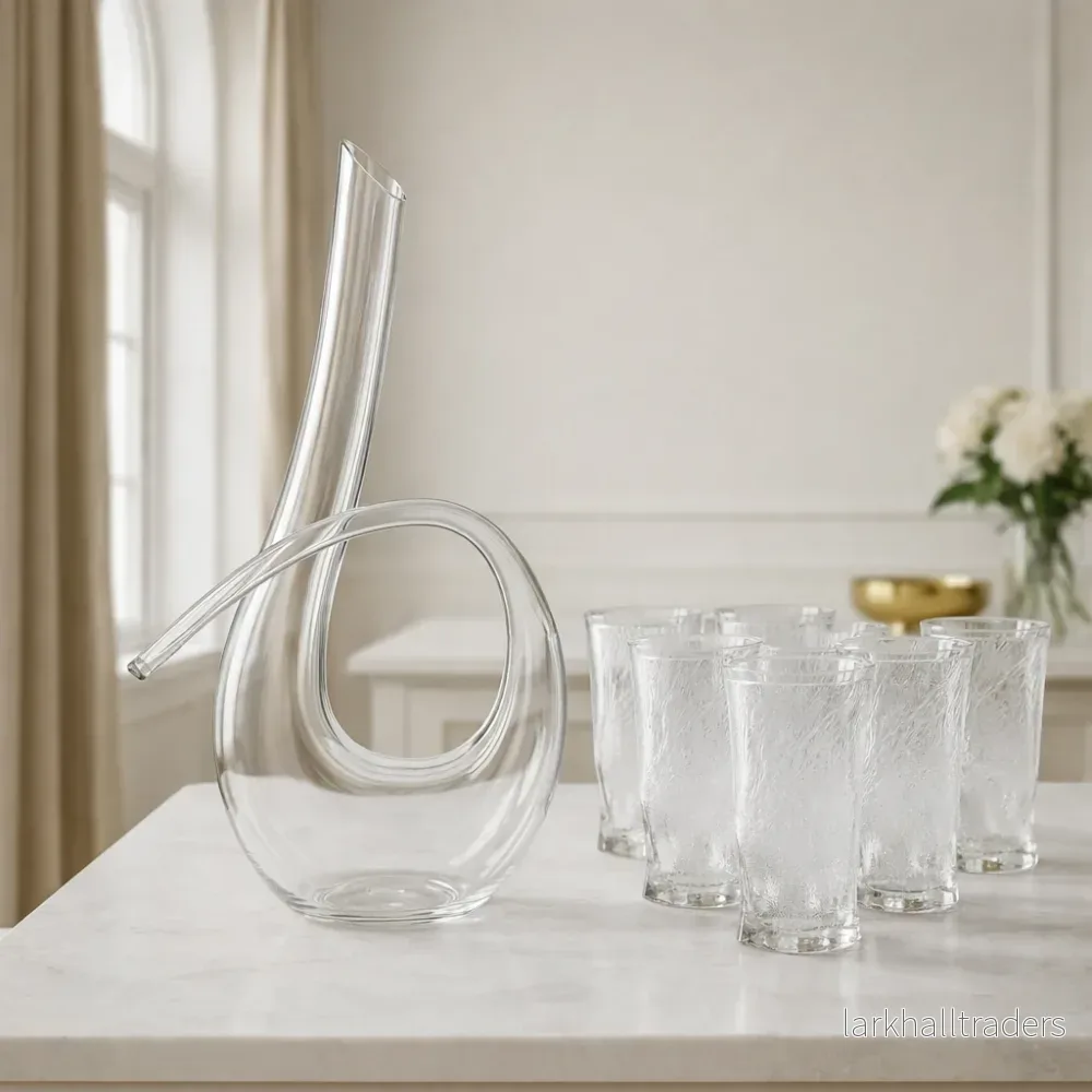 Clara Glas - Set med 6 glas och karaf - Bild 3