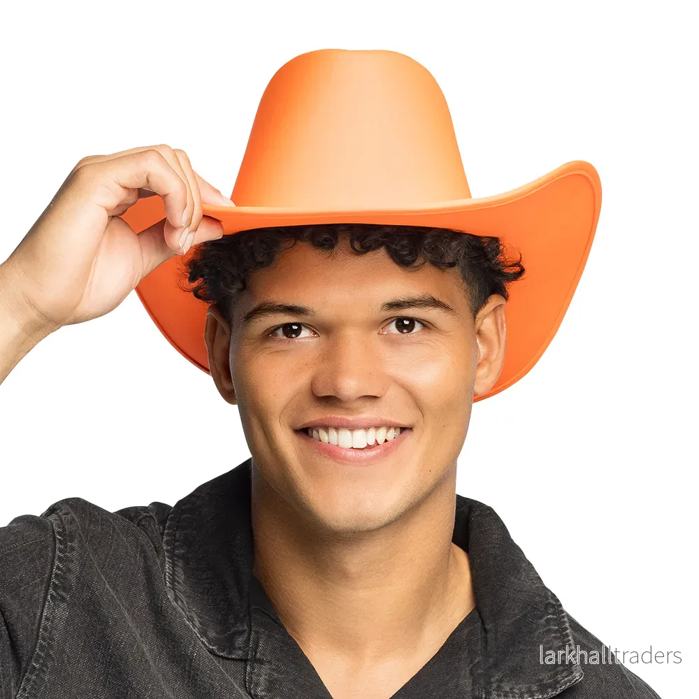 Cowboyhatt, neon orange