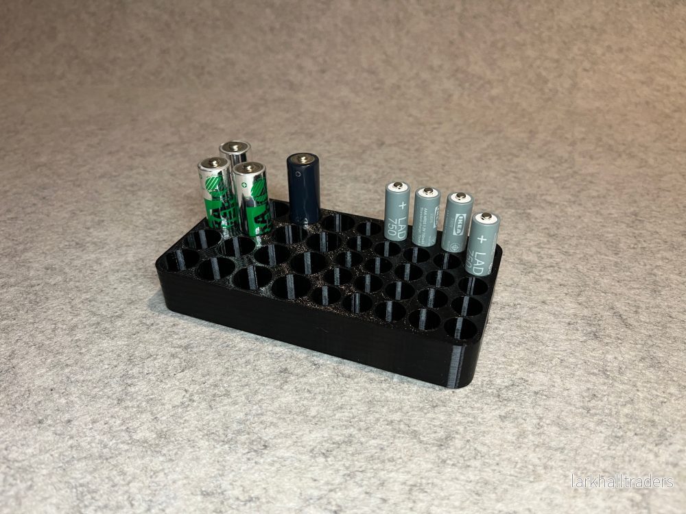 Batteristand för AA och AAA