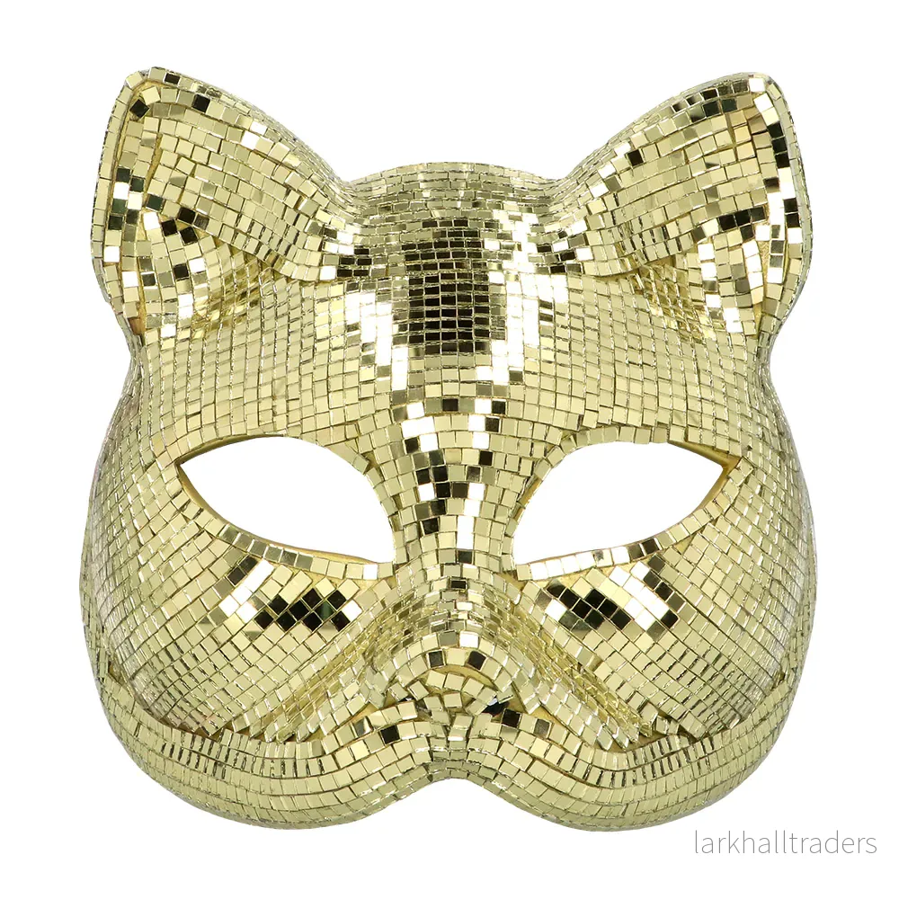 Ögonmask, disco cat gold - Bild 2