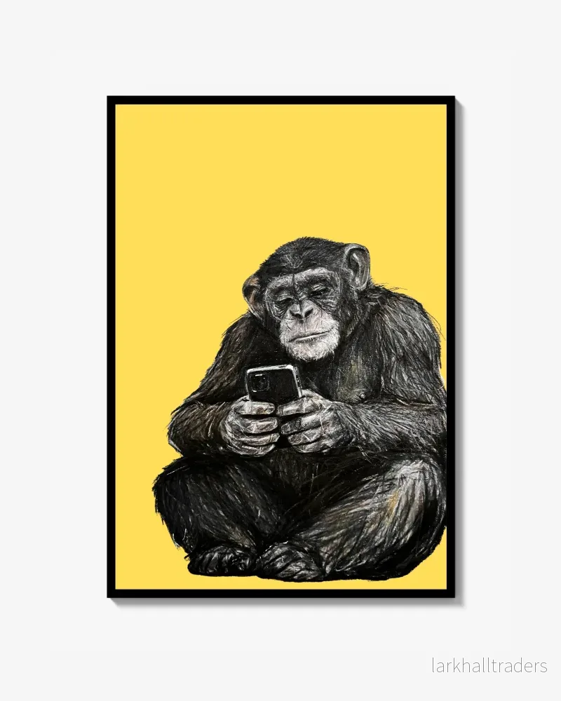 Scroll Ape – Yellow Edition – Begränsad Fine Art Print