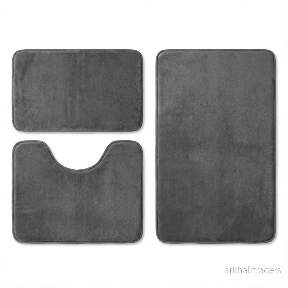 Mjuk badrumsmatta i memory foam 3 delar Mjuk badrumsmatta i memory foam 3 delar