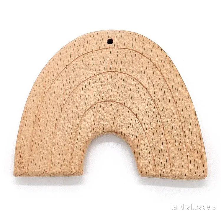 Naturlig träfigur, regnbåge Naturlig träfigur, regnbåge