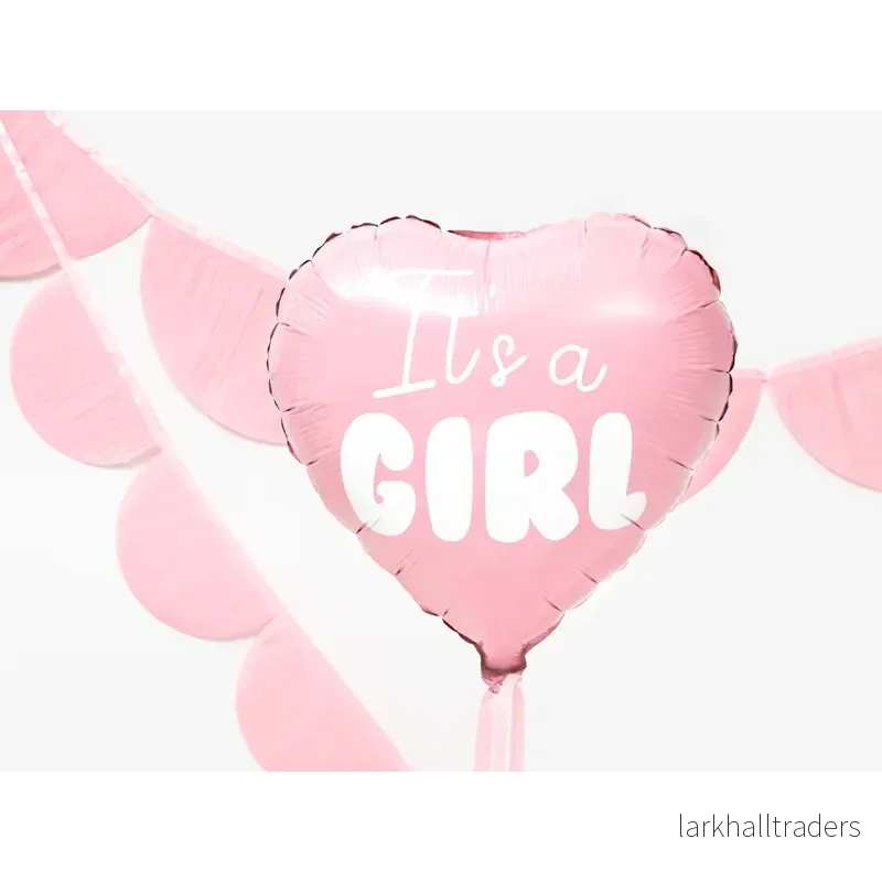 Folieballong, hjärta its a girl 45 cm - Bild 2