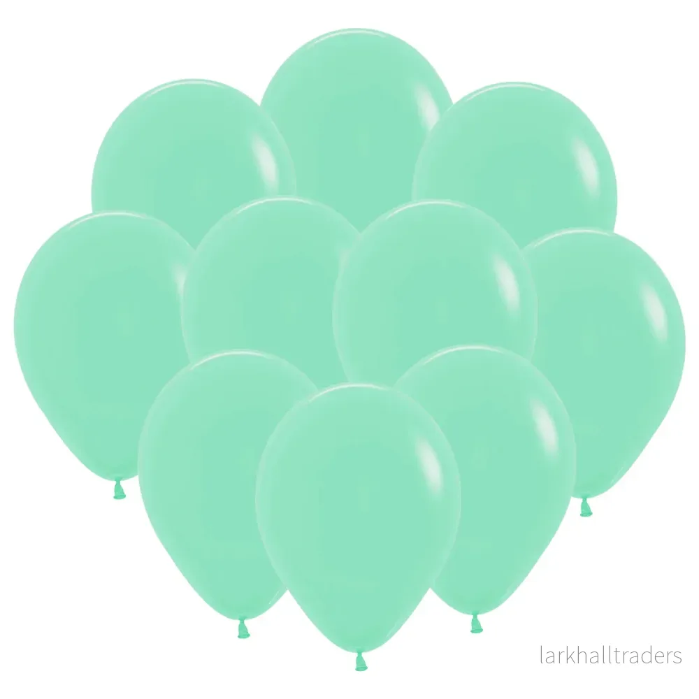 Ballonger, matta grön pastell 10 st Ballonger, matta grön pastell 10 st