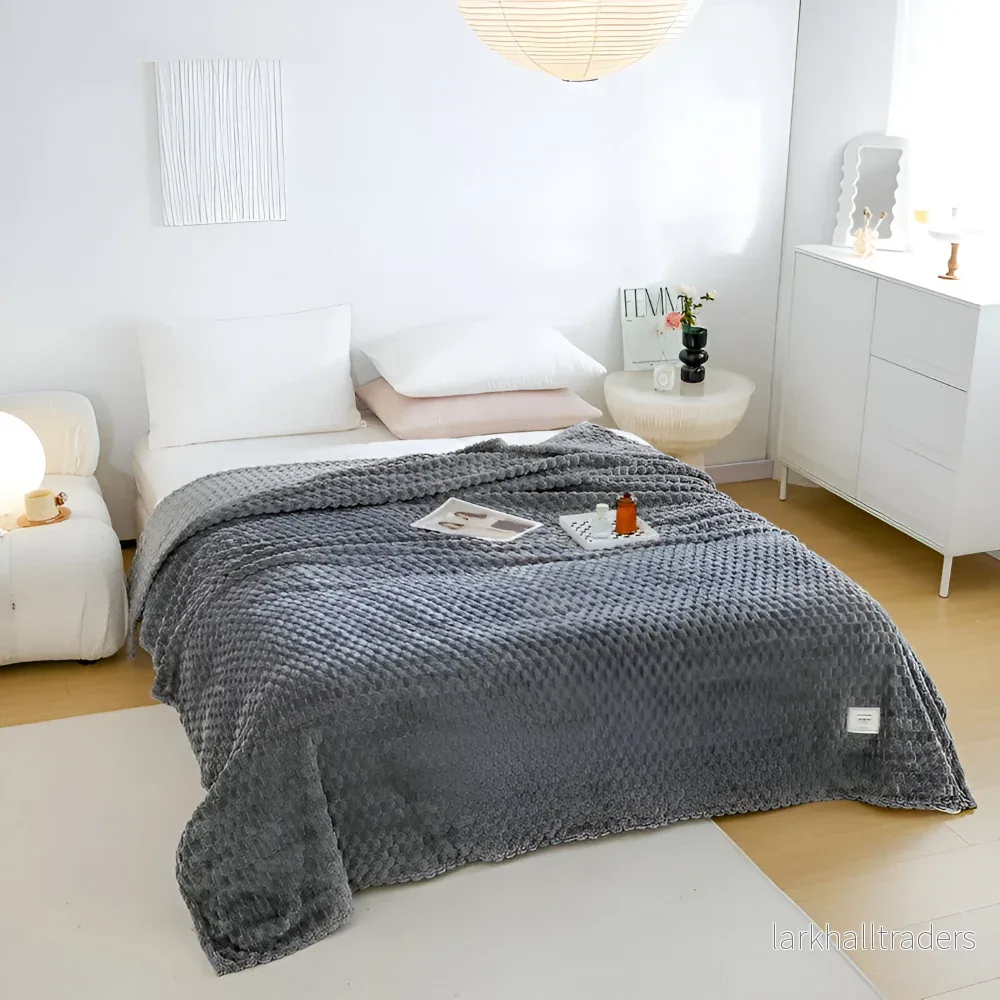 CoziGlam LuxeFilt – Tjock, Lyxig Plyschfleecefilt för Maximal Värme - Bild 3