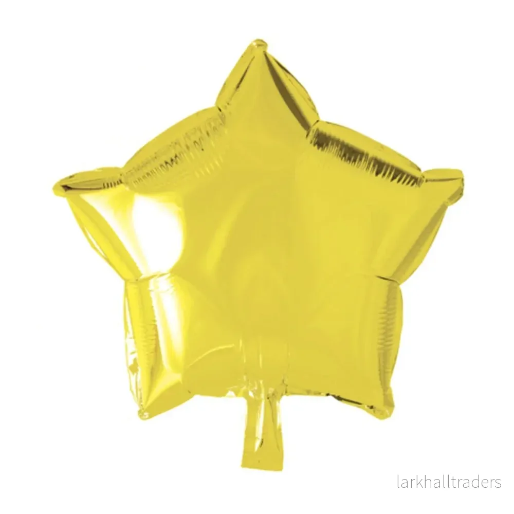 Folieballong, stjärna gul 45 cm