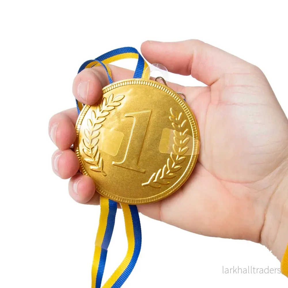 Chokladmedalj, blågult band - Bild 2