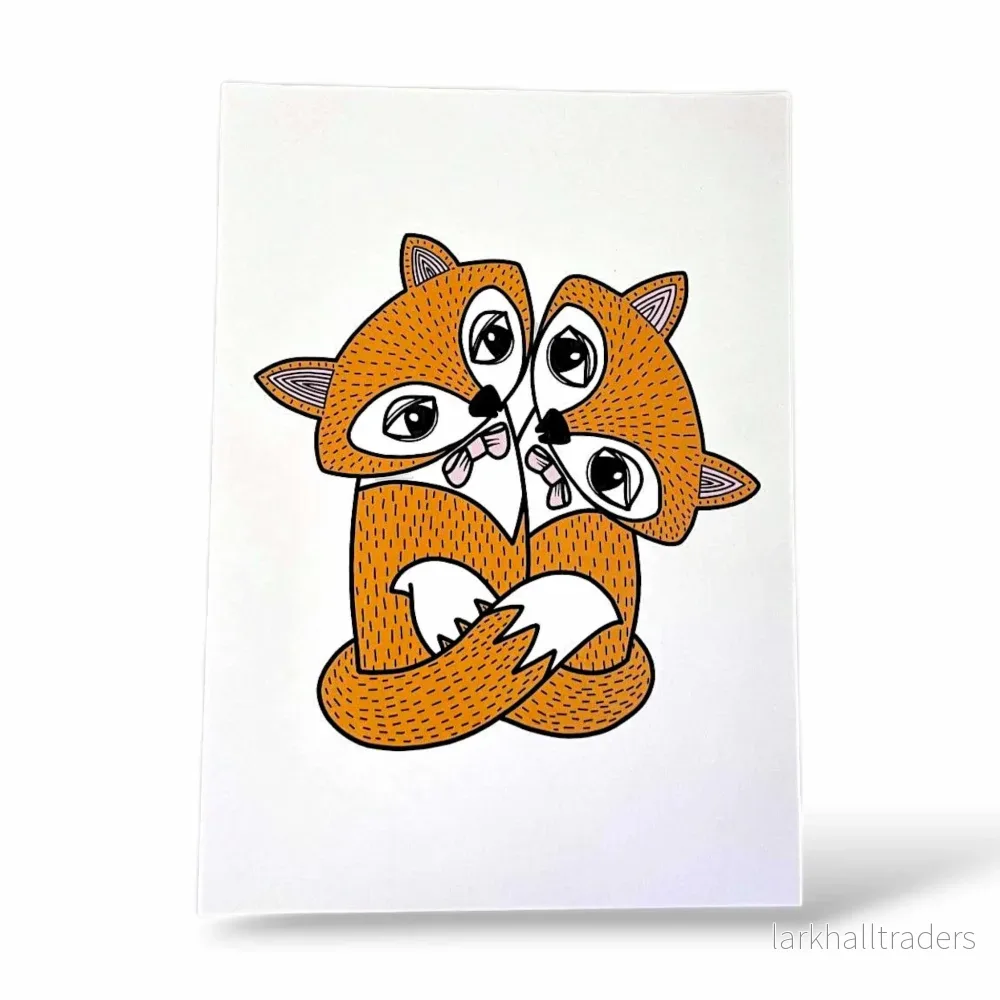 Rävar Poster21x29,7cm