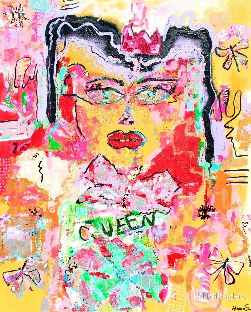 Vibrant Queen Original Målning - Bild 2