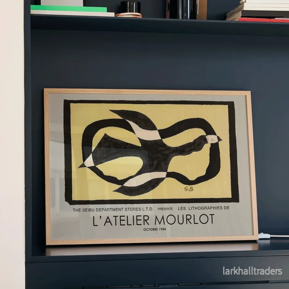 Fågel som passerar ett moln Poster