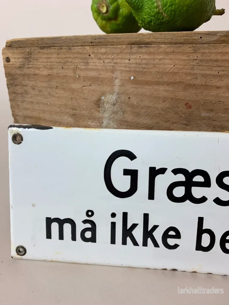 Fin gammal emaljskylt - Bild 2