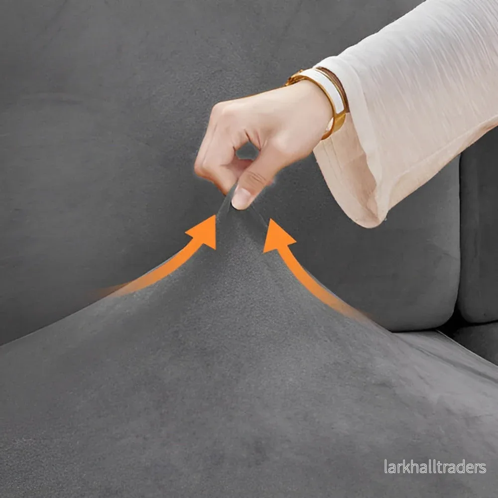VelviStretch SofaWrap – Ultraflexibelt Sammetsöverdrag för Soffor - Bild 2