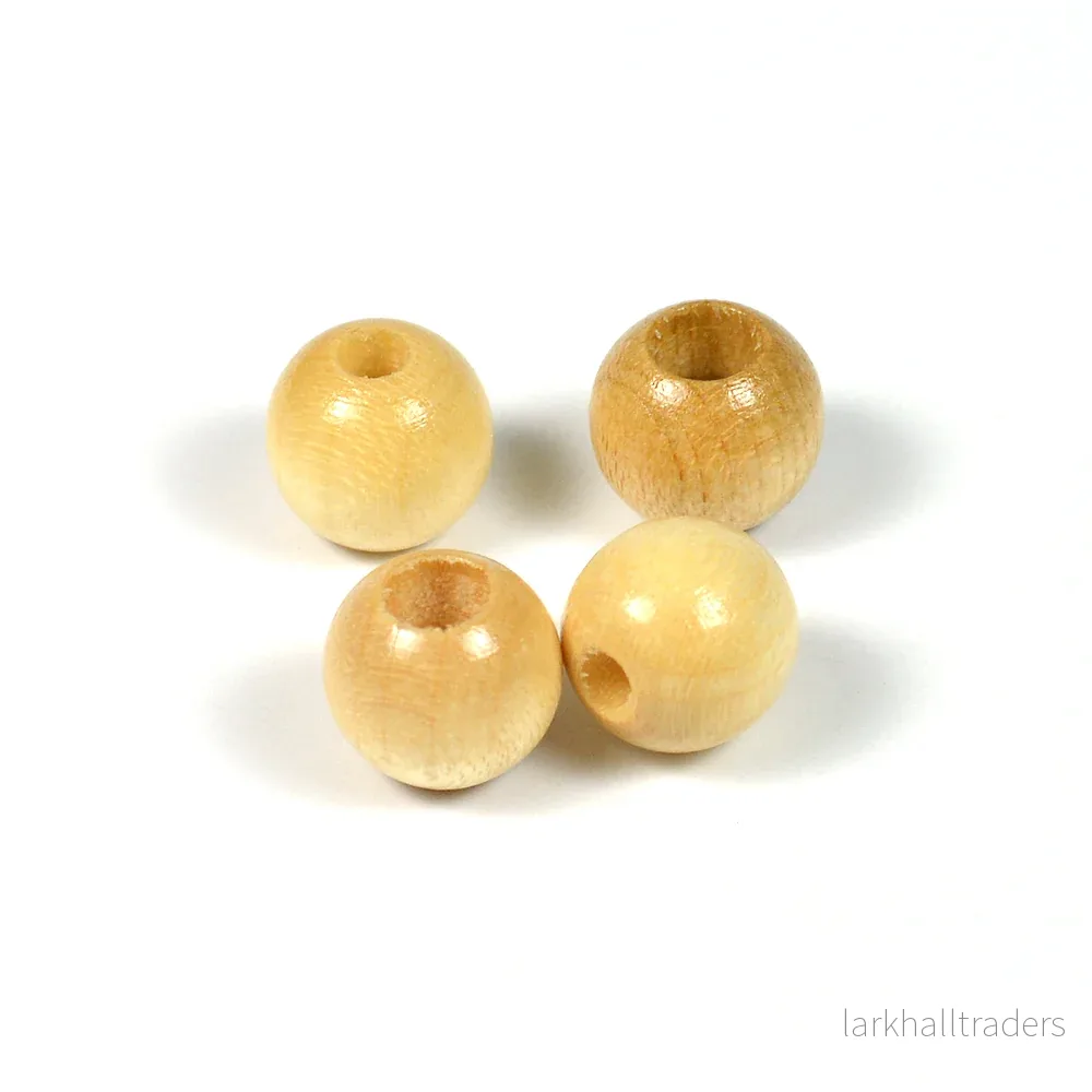 Säkerhetspärlor, 10mm, naturlig, 6st