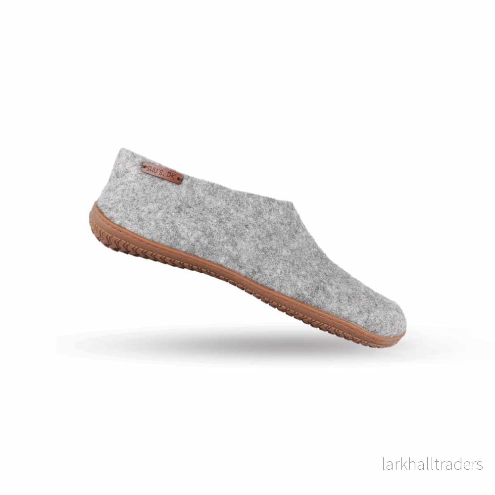 Ulltofflor (100% ren ull) med gummisula Ulltofflor (100% ren ull) med gummisula