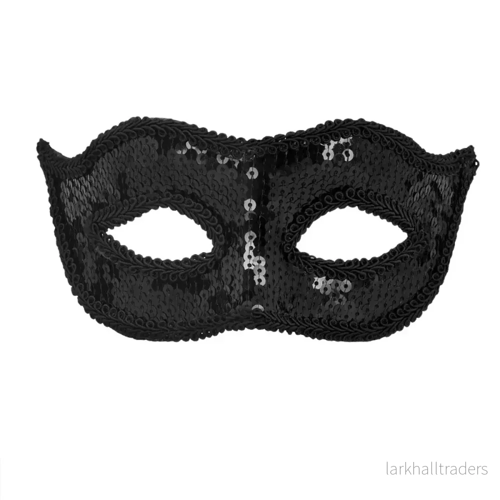 Ögonmask, Venice sequins black Ögonmask, Venice sequins black