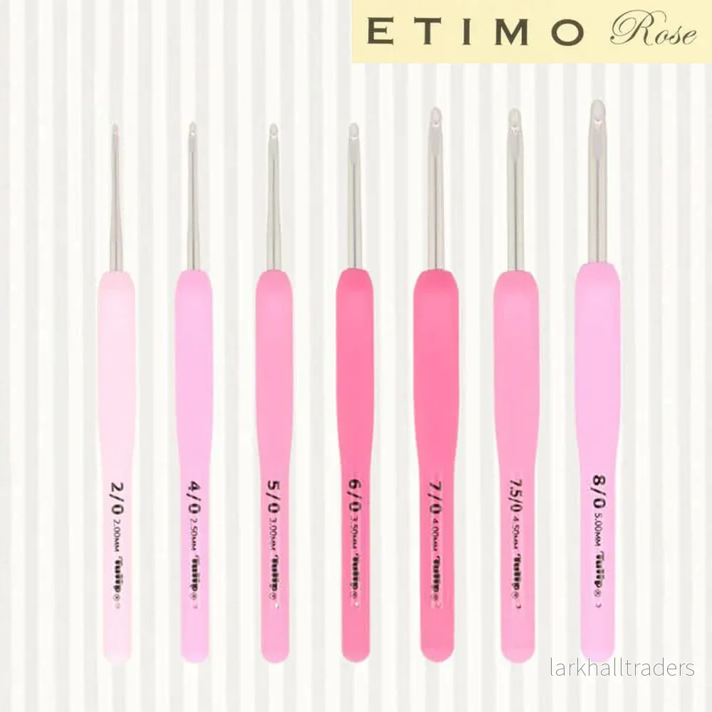 Tulip Etimo Rose, ergonomisk virknål Tulip Etimo Rose, ergonomisk virknål