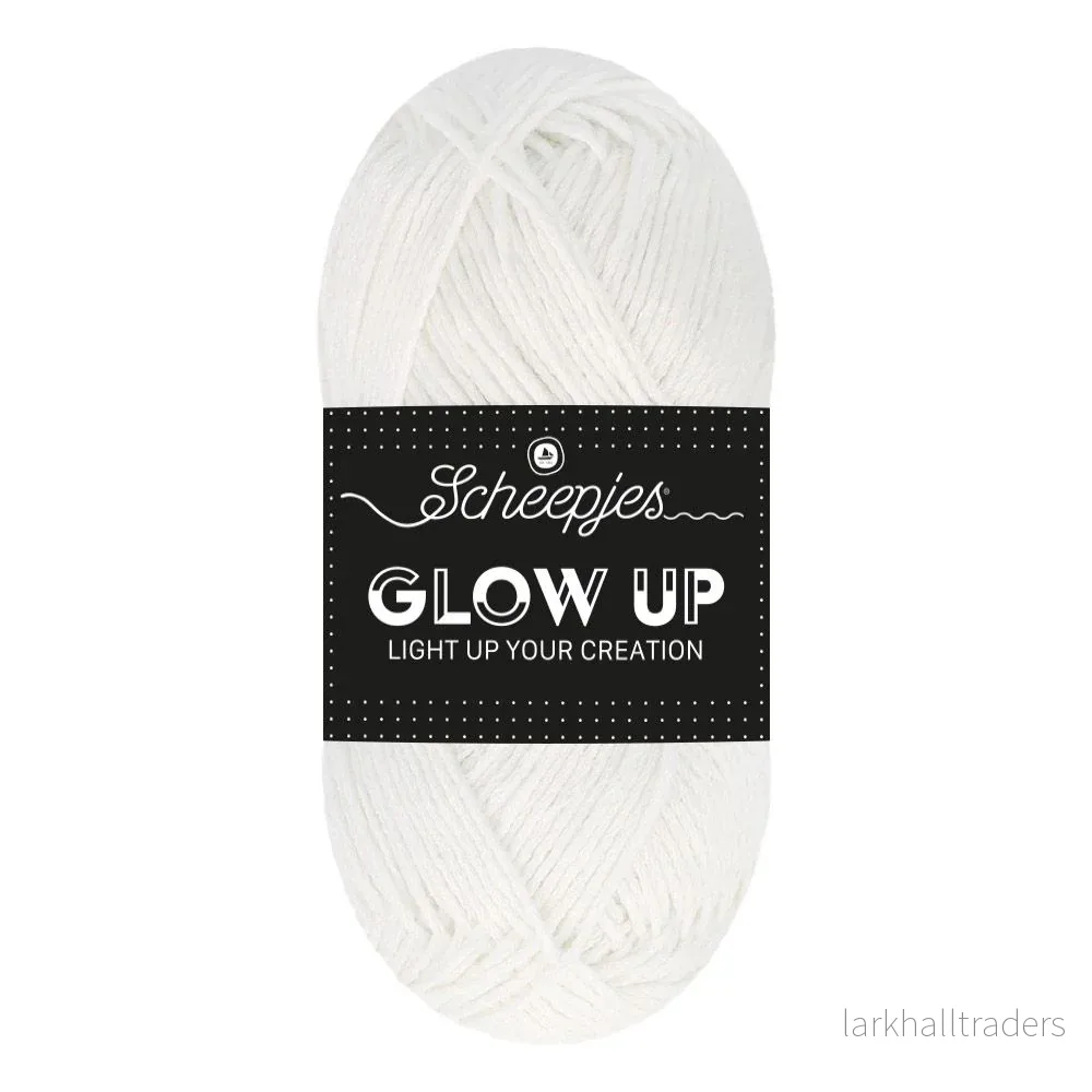 Scheepjes Glow Up 50g – Luminescent White 1001 - Bild 2