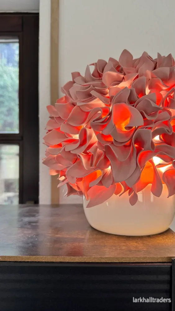 Design Porslin Lampa (puderrosa) - Bild 3