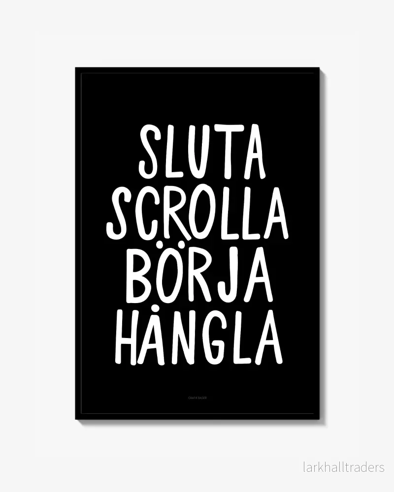 Sluta scrolla Poster