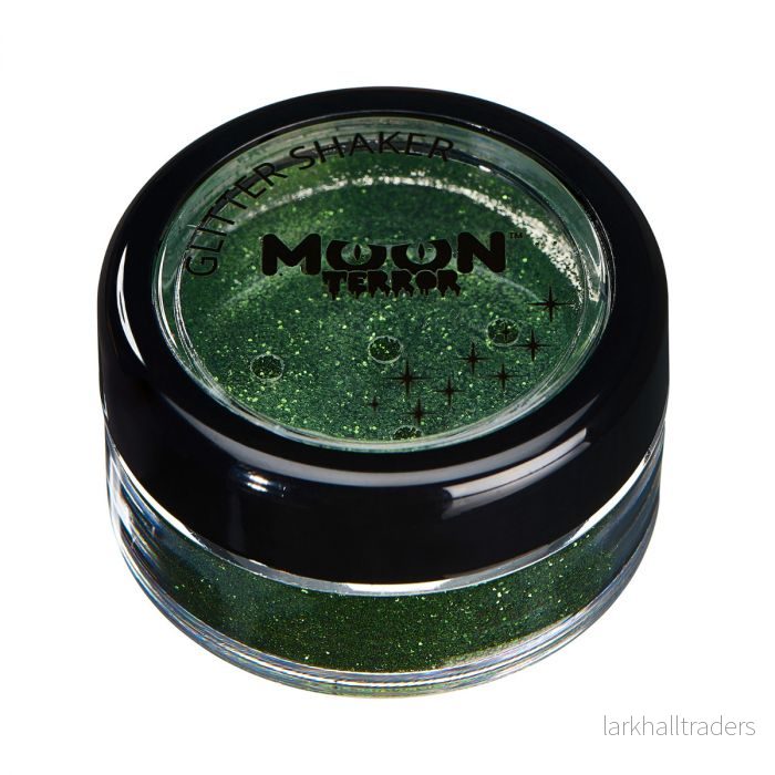 Moon terror glitter i burk, grön 3 g Moon terror glitter i burk, grön 3 g