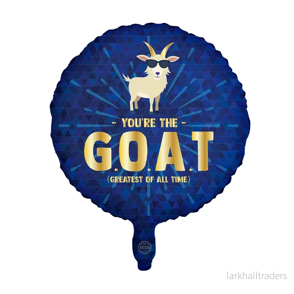 Folieballong, G.O.A.T 46 cm Folieballong, G.O.A.T 46 cm