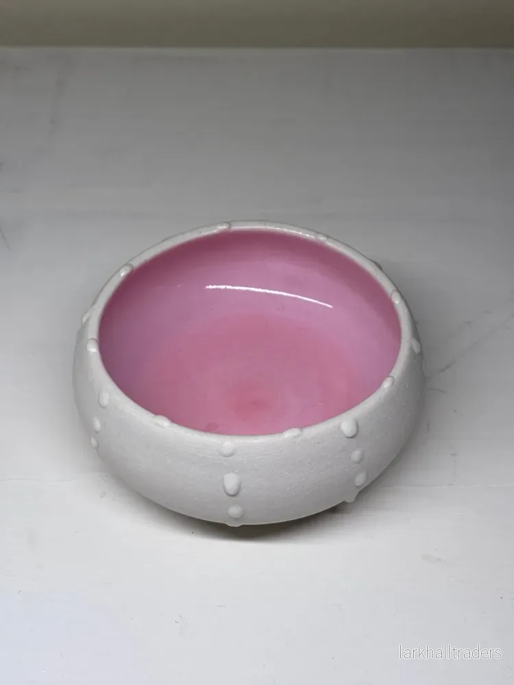 Sea urchin Skål – Rosa/ Vit