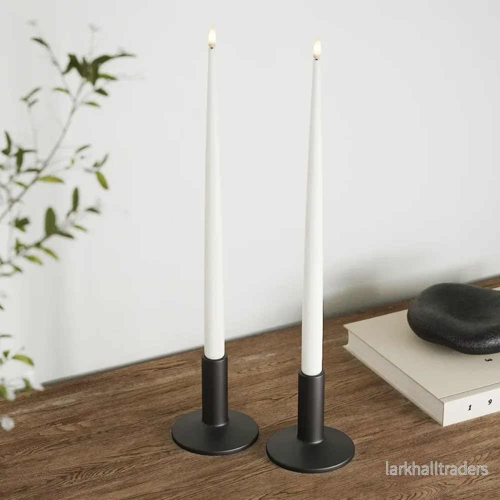 LED-ljus med lack (38 cm) 2st - Vit - Bild 2