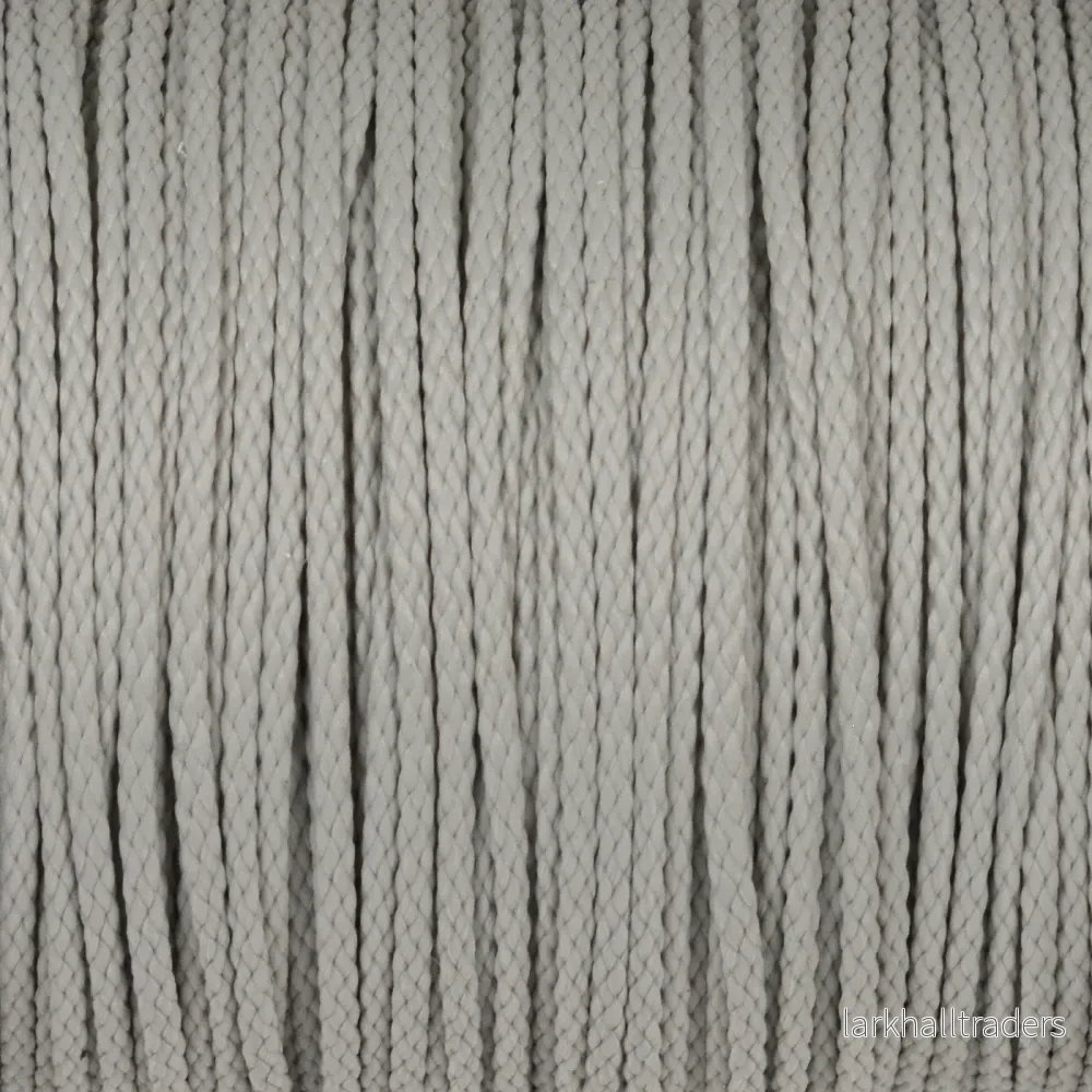 Polyestersnöre, ljusgrå, 1,5mm