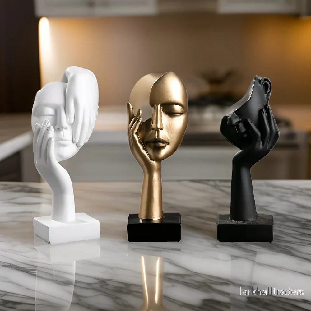 ThinkForm Skulptur – Abstrakt Modern Dekorationsfigur i Harts - Bild 3