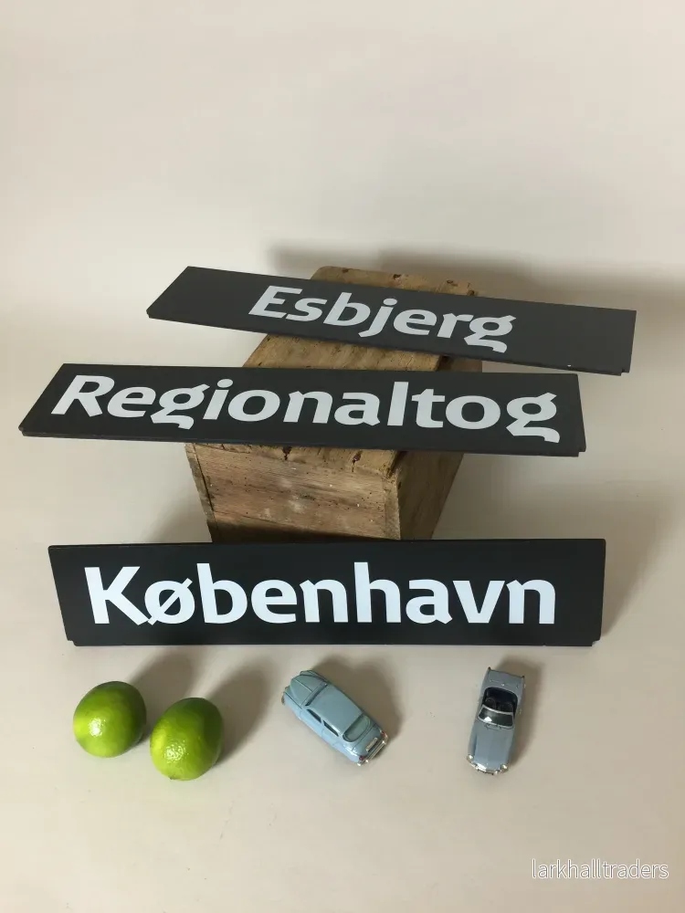 Roliga DSB-skyltar från tåg (priset är för alla 3 st.) - Bild 3
