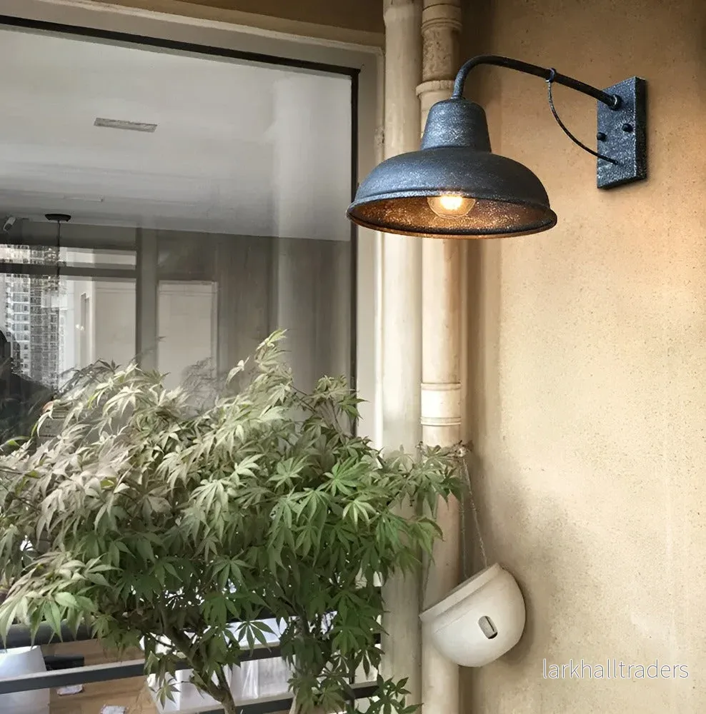 Castiron – Antik Svart Vägglampa i Vintage Industriell Stil - Bild 2