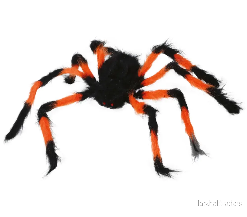 Spindel, hårig orange & svart 75 cm