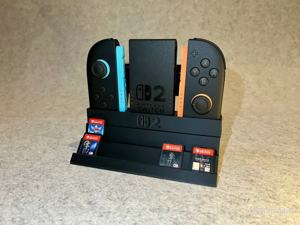 Kombiställ för Joy-Con, Grip och 10 Nintendo Switch 2-spel