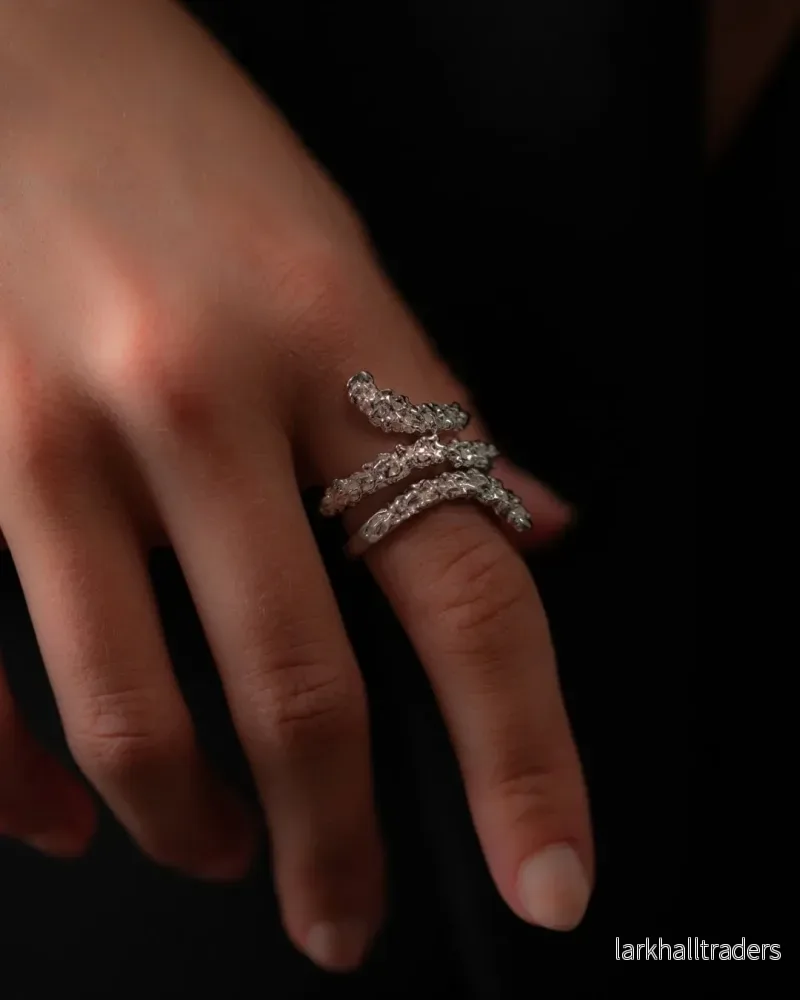 Crystalline Coil Ring | Silver - Bild 3